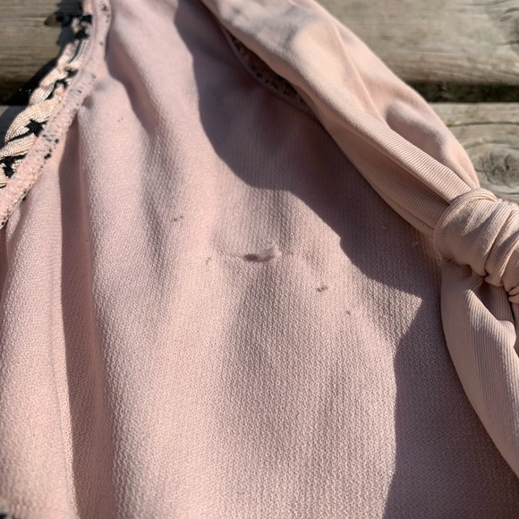 💛 Time and Tru Womens XL Black & Tan Textured Leopard Print One Piece Swimsuit - Picture 4 of 6